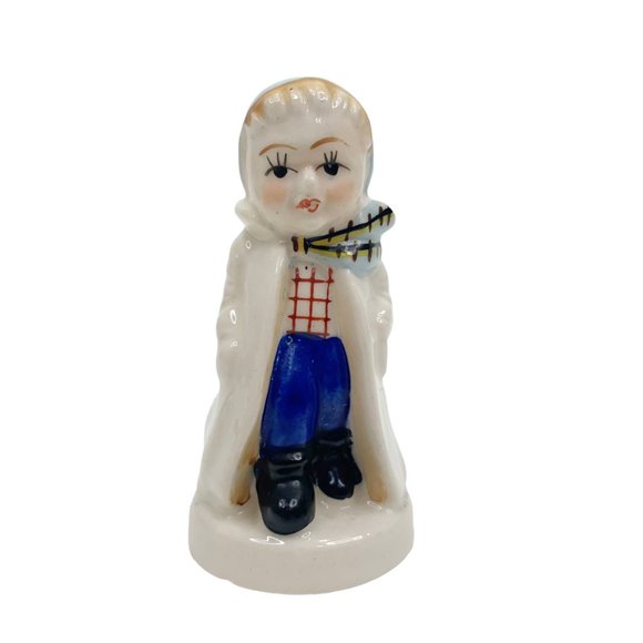 Vtg Salt Pepper Shaker Boy Girl Couple Japan Figurine Cake Topper Anniversary - Picture 13 of 16